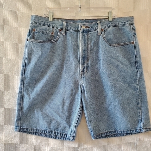 Vintage Levis 505 Jean Shorts Men's 40‎ Blue Red Tab Y2K Medium Wash - Picture 5 of 10